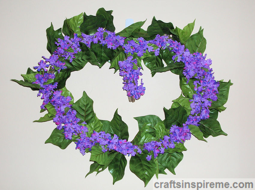 Finished Lilac Wreath
