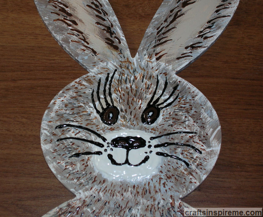 Painted Bunny Decoration